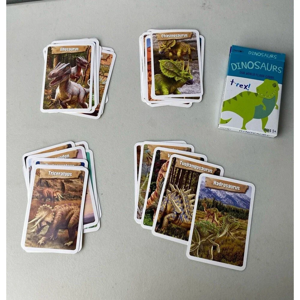 Bendon Dinosaurs Our World Flash Cards Near Complete Set 35 Cards Included